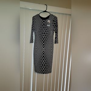 Karen Kane Long Sleeve Navy and White Size XS